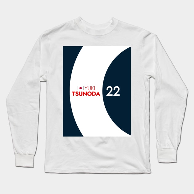 F1 2023 - #22 Tsunoda Long Sleeve T-Shirt by sednoid